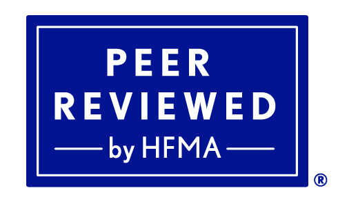 The HFMA Peer Review Logo