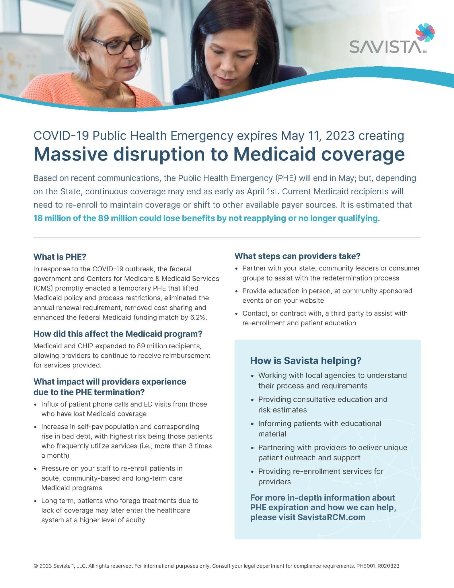 PHE Medicaid Eligibility - Savista